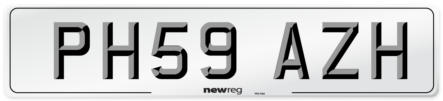 PH59 AZH Number Plate from New Reg